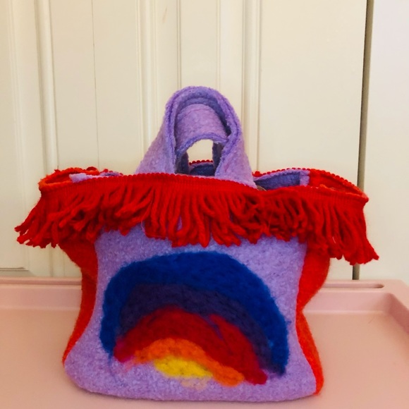 Handmade felted wool handbags Large/ small ,boho, wearable art - Picture 7 of 15